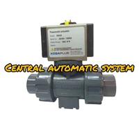 Pneumatic Actuator KOSA Type RD-32 C/W Ball Valve PVC 1/2